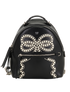 Romantic Bow Mini Backpack, &pound;550, Handbags, Black, Leather, Front view
